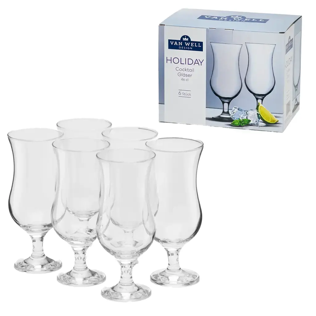 Cocktailgläser "Holiday" Glas - 6er Karton 