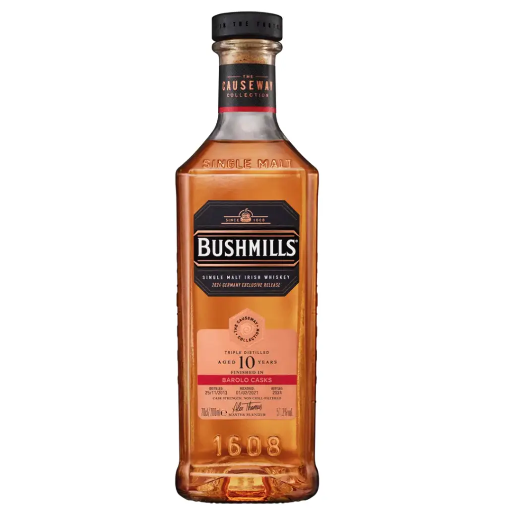 Bushmills CC 10YO Barolo Cask 51,2% - 0,70 l